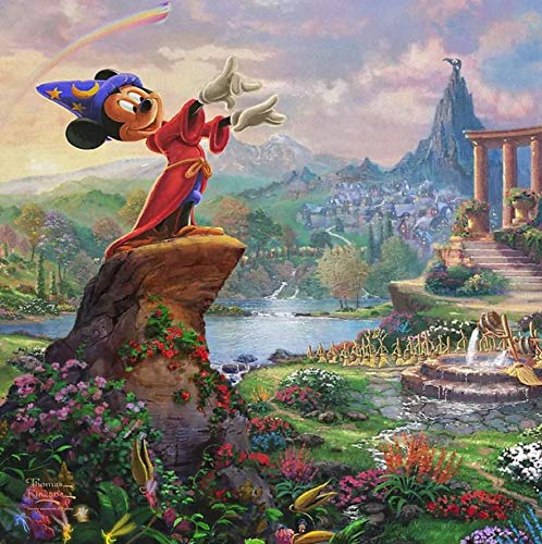 Disney Dream Collection 4 in 1 Thomas Kinkade Jigsaw Puzzle Set